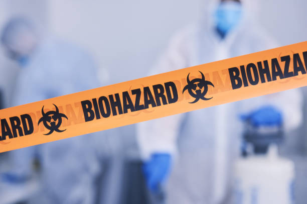 Professional Biohazard Cleanup technician working in Cave Springs, AR